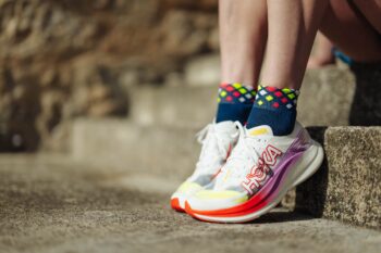 INCYLENCE čarape RUNNING CRYSTALS SHORT NAVY/CANARY - Image 5