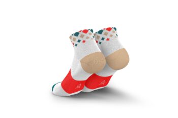 INCYLENCE čarape RUNNING CRYSTALS SHORT WHITE/INFERNO - Image 2