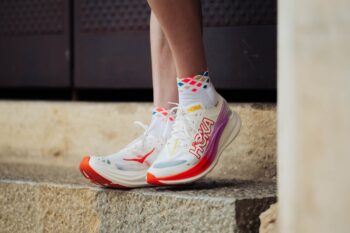 INCYLENCE čarape RUNNING CRYSTALS SHORT WHITE/INFERNO - Image 5