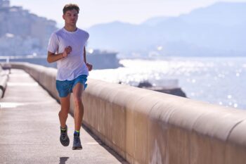 INCYLENCE čarape RUNNING PEAKS SHORT NAVY BLUE/CANARY - Image 5