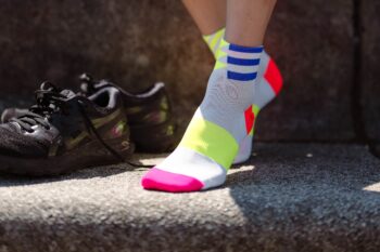 INCYLENCE čarape ULTRALIGHT ELEMENTS SHORT WHITE/PINK - Image 4