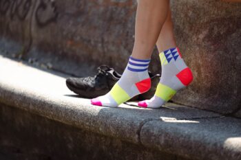 INCYLENCE čarape ULTRALIGHT ELEMENTS SHORT WHITE/PINK - Image 5