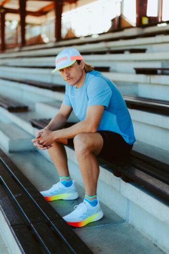 INCYLENCE Čarape ultralight waves short cyan Green - Image 6