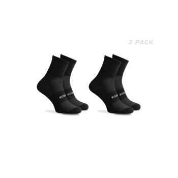 Rogelli Biciklističke Čarape Essential, 2 Para, Crne 36-39