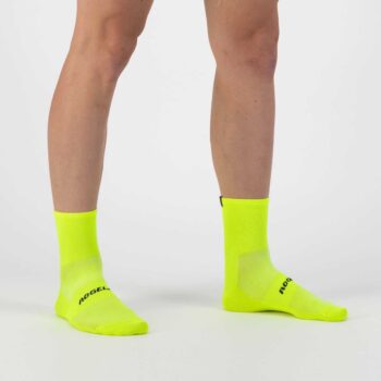 Rogelli Biciklističke Čarape Essential, 2 Para, Fluo-Žute 40-43 - Image 3