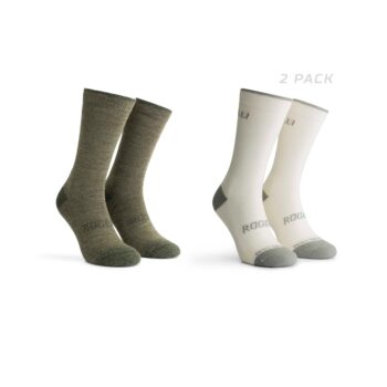 Rogelli Zimske Čarape Vuna Merino, Army Zelena/Siva, 2 Para, 36-39