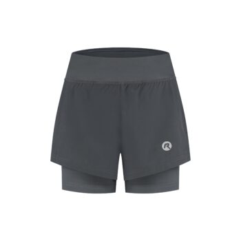 Rogelli Ženski Šorts za Trčanje 2-u-1 Essential, Sivi, S