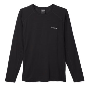NNormal Majica men's merino long sleeve T-SHIRT Black