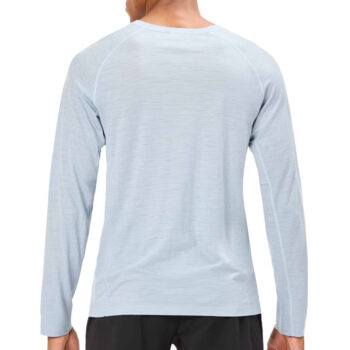 NNormal Majica men's merino long sleeve Muska Blue - Image 3