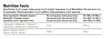 7Nutrition GLUTAMINE 500GR LEMON - Image 2