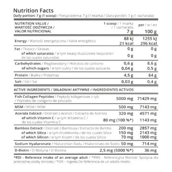 7Nutrition MARINE COLLAGEN 315G RASPBERRY STRAWBERRY - Image 2