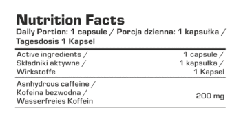 7Nutrition CAFFEINE SPEED CAPS 120X200MG - Image 2