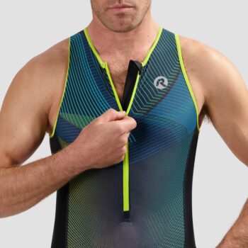 Rogelli Triatlon triko Florida Graphic Blue/Yellow - Image 9