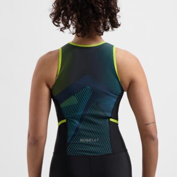 Rogelli Triatlon triko Florida Graphic Blue/Yellow - Image 11