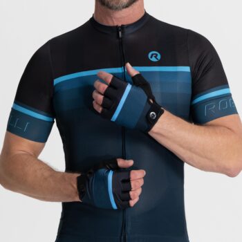 Rogelli Biciklističke rukavice Hero II Black/Blue - Image 3