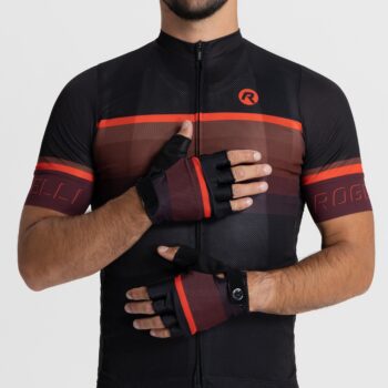Rogelli Biciklističke rukavice Hero II Black/Bordeaux/Red - Image 3