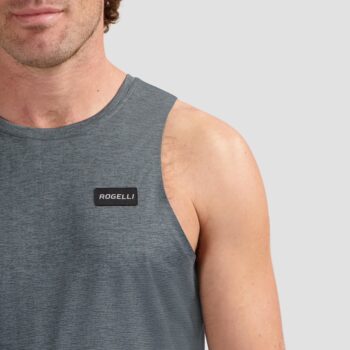 Rogelli Majica bez rukava za trčanje Distance Light Blue - Image 6