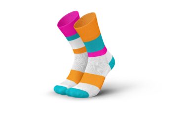 INCYLENCE čarape Running Bands Cyan Orange