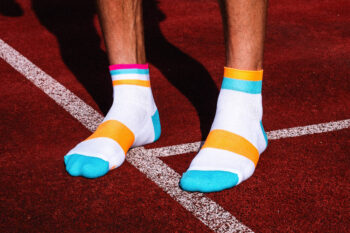INCYLENCE čarape Running Bands Short Cyan Orange - Image 3