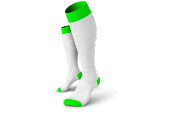 INCYLENCE kompresione čarape V2 White Neon Green