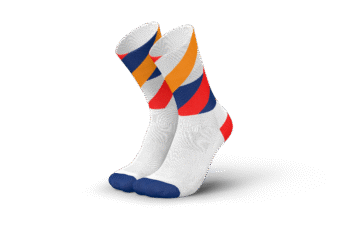 INCYLENCE čarape Running Loops White Orange Inferno