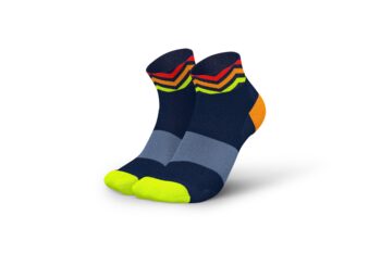 INCYLENCE čarape Ultralight Waves Short Navy Orange