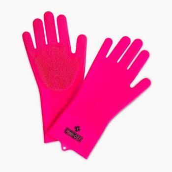 Muc-Off Deep Scrubber Silikonske rukavice za pranje ROZE L